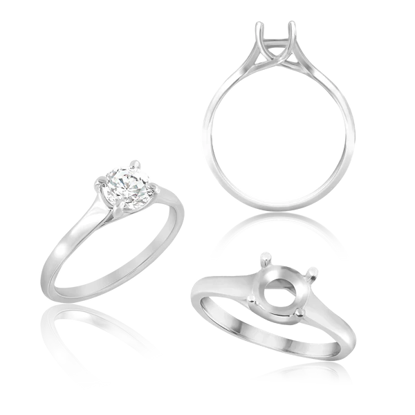 1.01 Carat Round Brilliant Diamond Lucida Solitaire Ring in 14K Yellow Gold (IGI Certified)