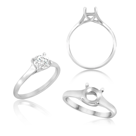 1.01 Carat Round Brilliant Diamond Lucida Solitaire Ring in 14K Yellow Gold (IGI Certified)