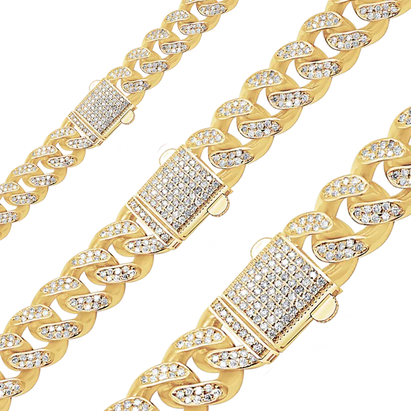 The Signature NYC Cuban Link | 14K Solid Gold & Hand-Set Diamonds
