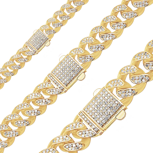 The Signature NYC Cuban Link | 14K Solid Gold & Hand-Set Diamonds