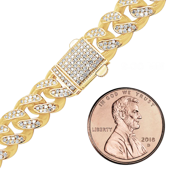 The Signature NYC Cuban Link | 14K Solid Gold & Hand-Set Diamonds