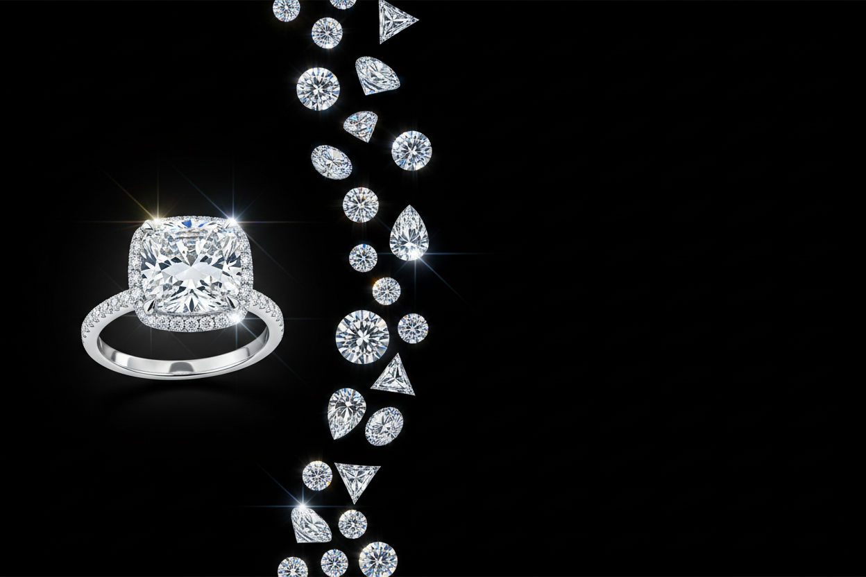 Wide Luxury Diamond Banner